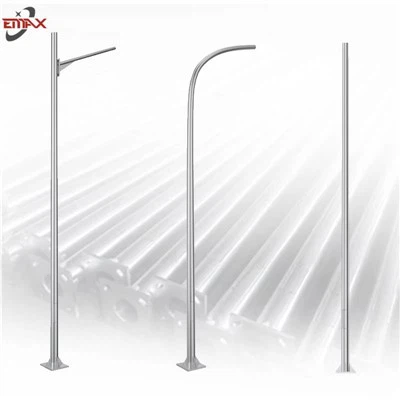 Kutub lampu luaran keluli tergalvani panas