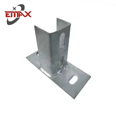 Penyaman Udara Sokongan Seismik Memasang Metal Galvanized Unistrut Channel Post Base